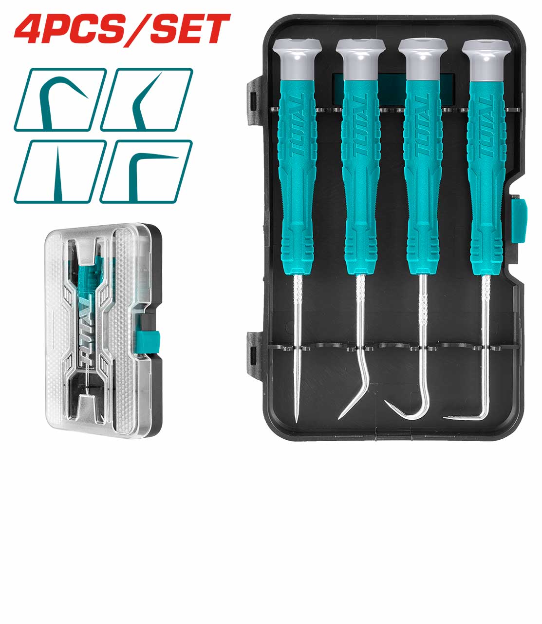 Total 4 Pcs Pick and Hook Set TPHSK0401 Total